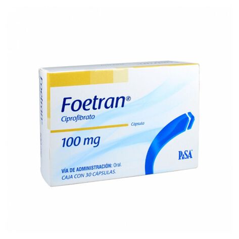Foetran 100 mg Cap 30 piezas
