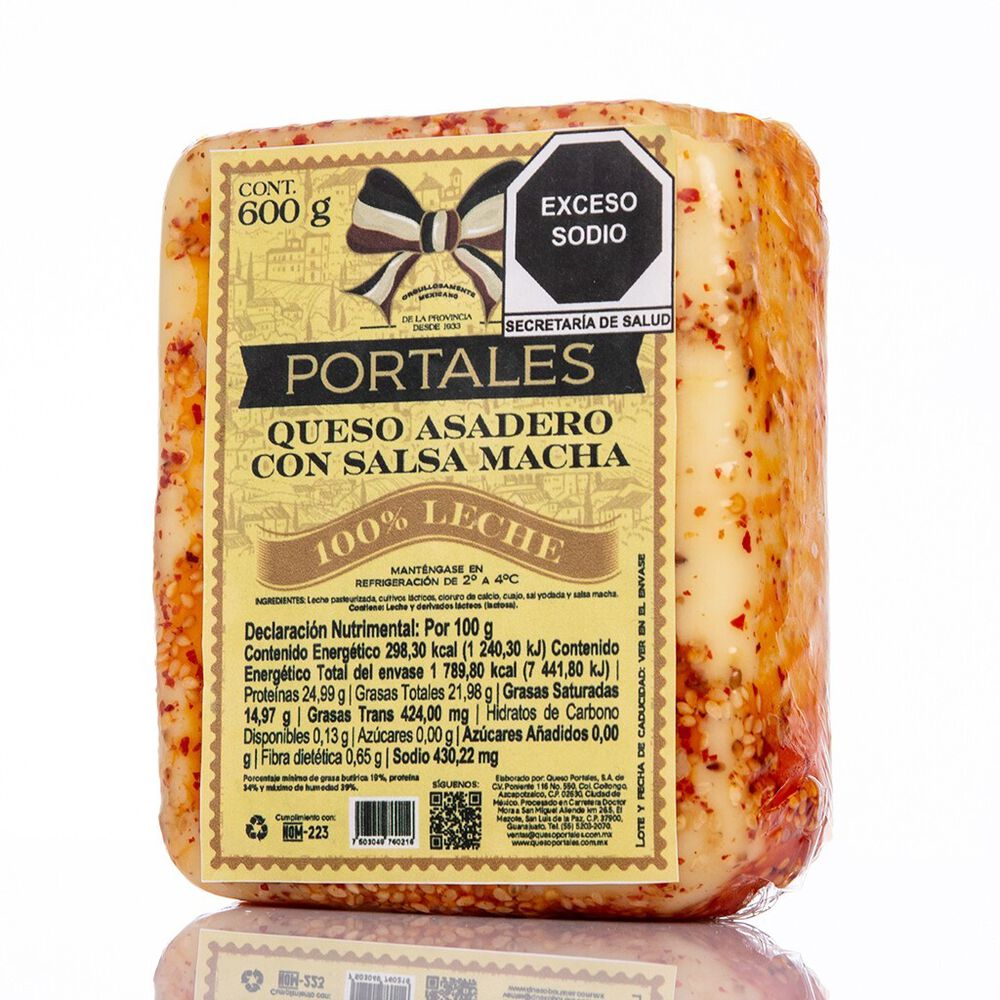 Queso Asadero Salsa Macha Portales 600 g image number 2