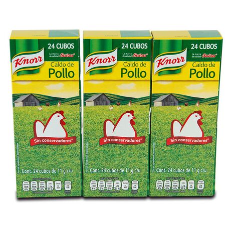 Caldo de Pollo Knorr 3/24 pza