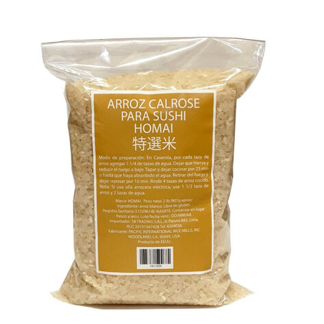 Arroz para Sushi Calrose  22.68 Kg