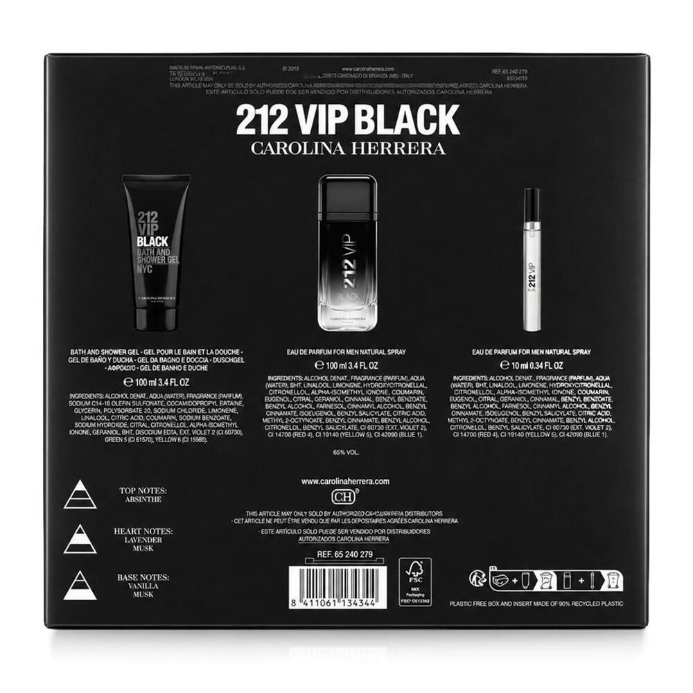 Estuche para Caballero Carolina Herrera 212 Vip Black image number 3