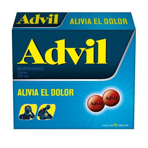 Advil 200Mg Grag Con 12