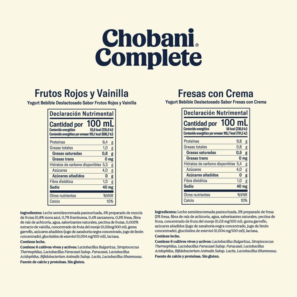 Yogurt Bebible Chobani Complete 8/296 gr image number 3