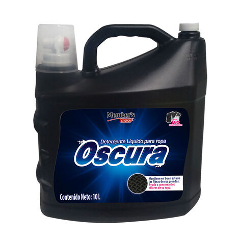 Detergente L&iacute;quido Ropa Obscura Member's Choice 10 L