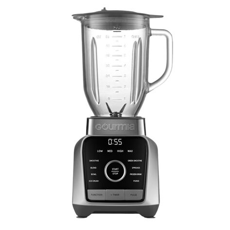 Licuadora Digital Gourmia con 4 velocidades y tamper 1250W
