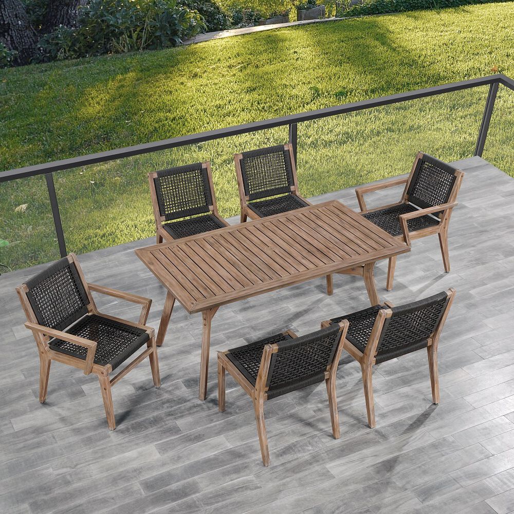 Comedor de exterior madera de acacia Ove Decors image number 2