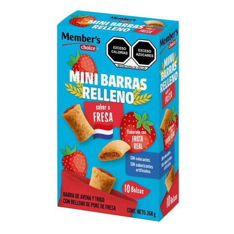 Mini Barras c/Relleno Fresa M. CH. 10/36.8 g