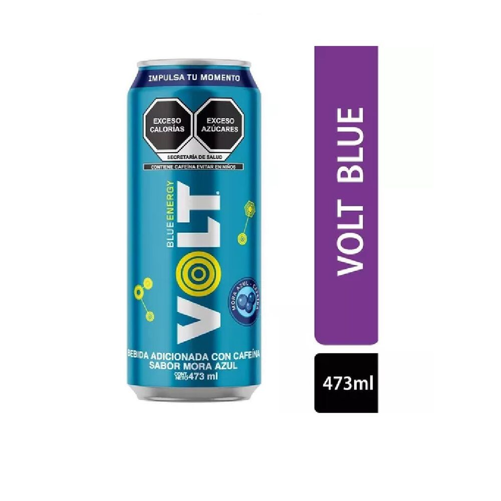 Bebida Energética Volt Blue Energy sabor Mora Azul 473 ml image number 1