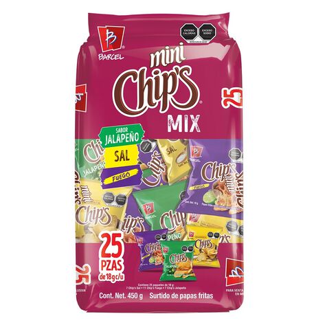 Botana Mini Chips Variado 25/18 g