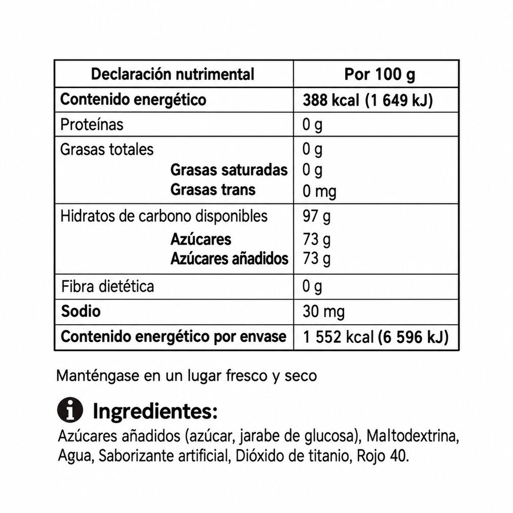 Dulce Bast&oacute;n de Caramelo Amos 400 g image number 1