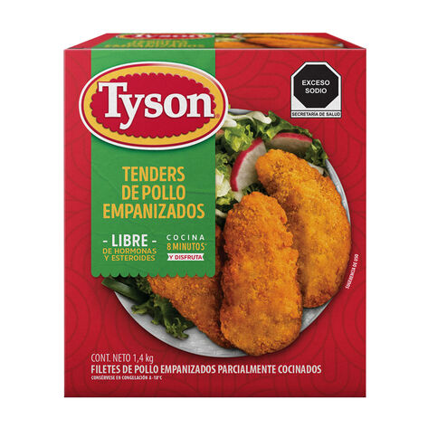 Tender de Pollo Empanizado Tyson 1.4 Kg
