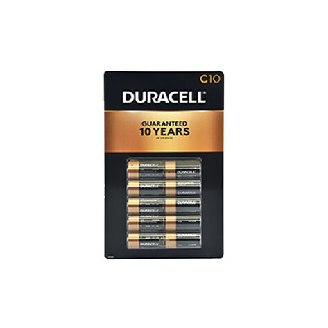 Pilas Alcalinas Duracell C, 10 pzas
