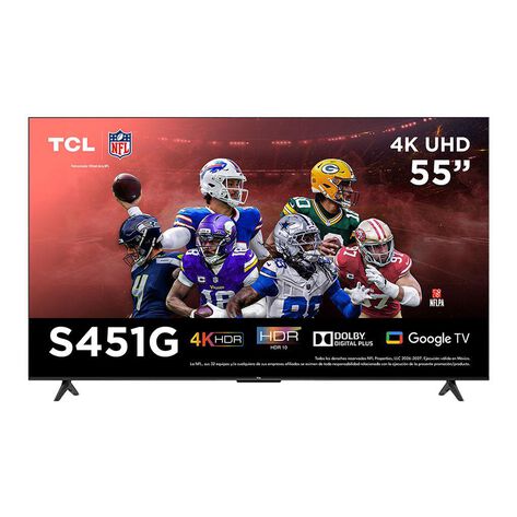 Pantalla 55" TCL 4K UHD Google TV 55S451G