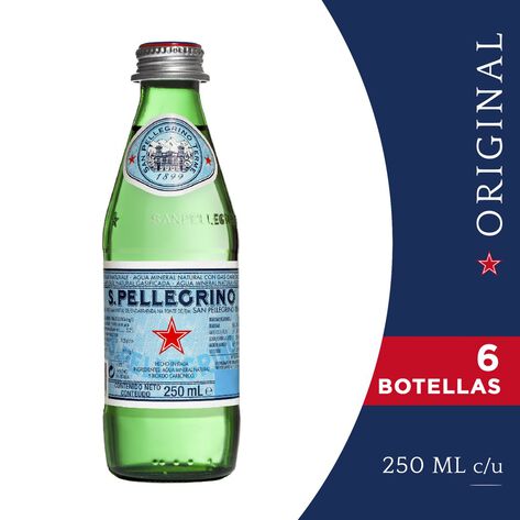Agua Mineral San Pellegrino 250 Ml 6 Pack