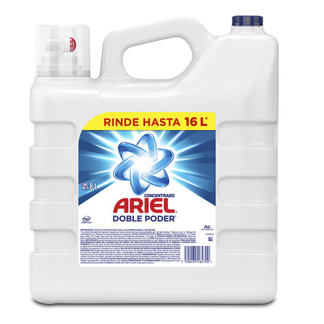 Detergente L&iacute;quido Doble Poder Ariel 8 L