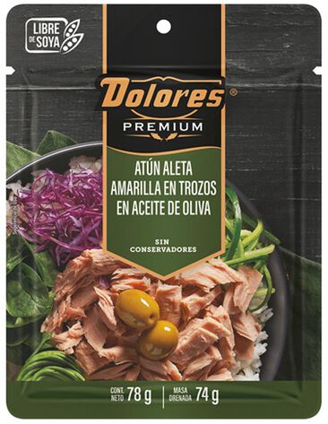 At&uacute;n en Aceite de Oliva Pouch Dolores 6/78 g