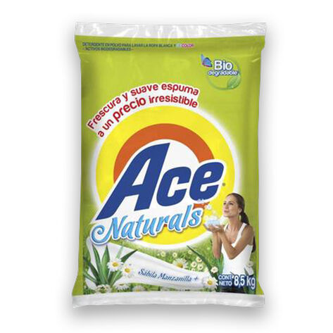 Detergente en Polvo Ace Naturals 8 Kg