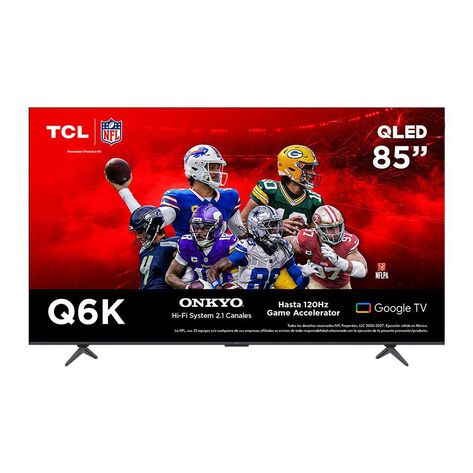 Pantalla 85" TCL 4K QLED Google TV 85Q6K