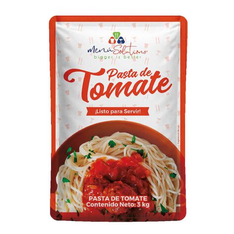 Pasta de Tomate Bolsa Men&uacute; Solutions 3 Kg