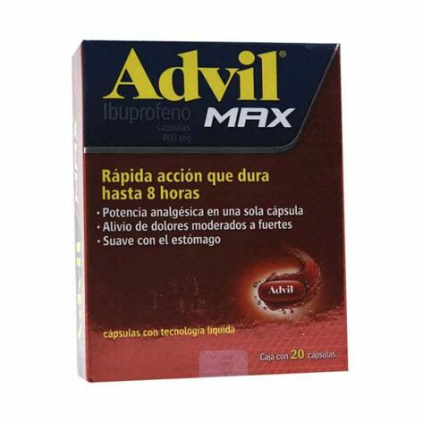 Advil Max 400Mg Cap 20