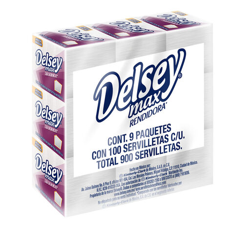 Servilleta Delsey Max 9 paquetes / 100 hojas