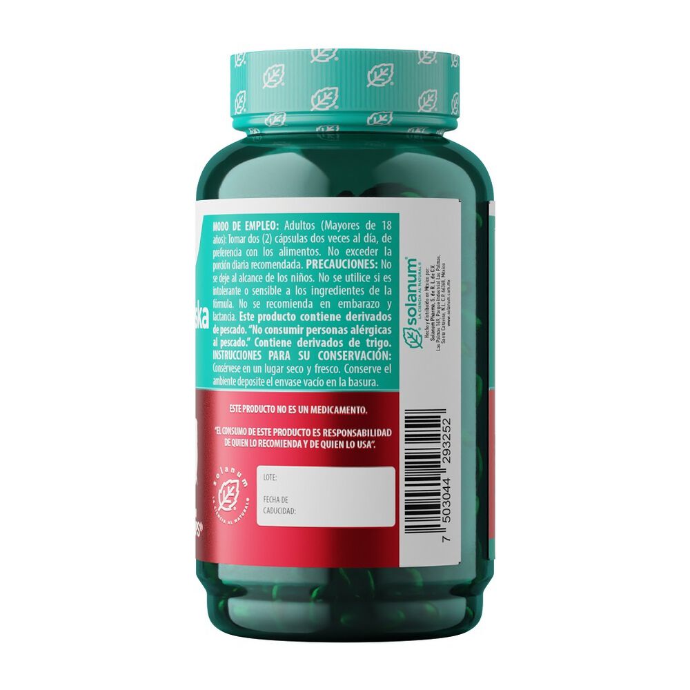 Omega 3 salmon  Solanum 240 capsulas image number 2