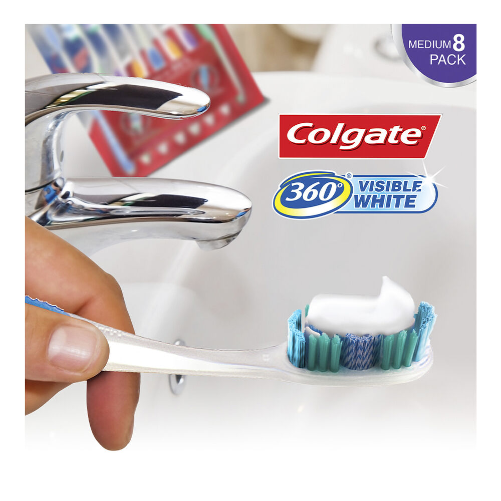 Cepillo Dental Visible White Colgate 8 pzas image number 3