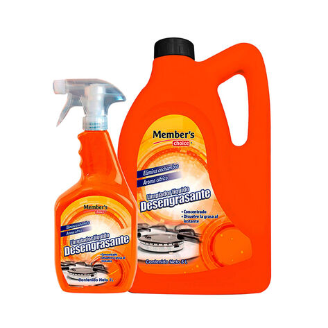 Limpiador L&iacute;quido Desengrasante con Triger Member's Choice 6 L