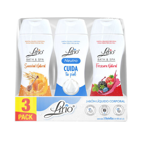 Jab&oacute;n Corporal Lirio 3/400 ml