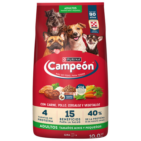 Alimento Para Perro Campe&oacute;n 10 Kg Razas Peque&ntilde;as