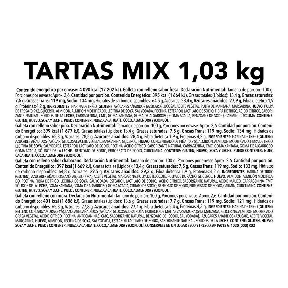 Galletas Tartas Mix Gabi 1.03 KG image number 3