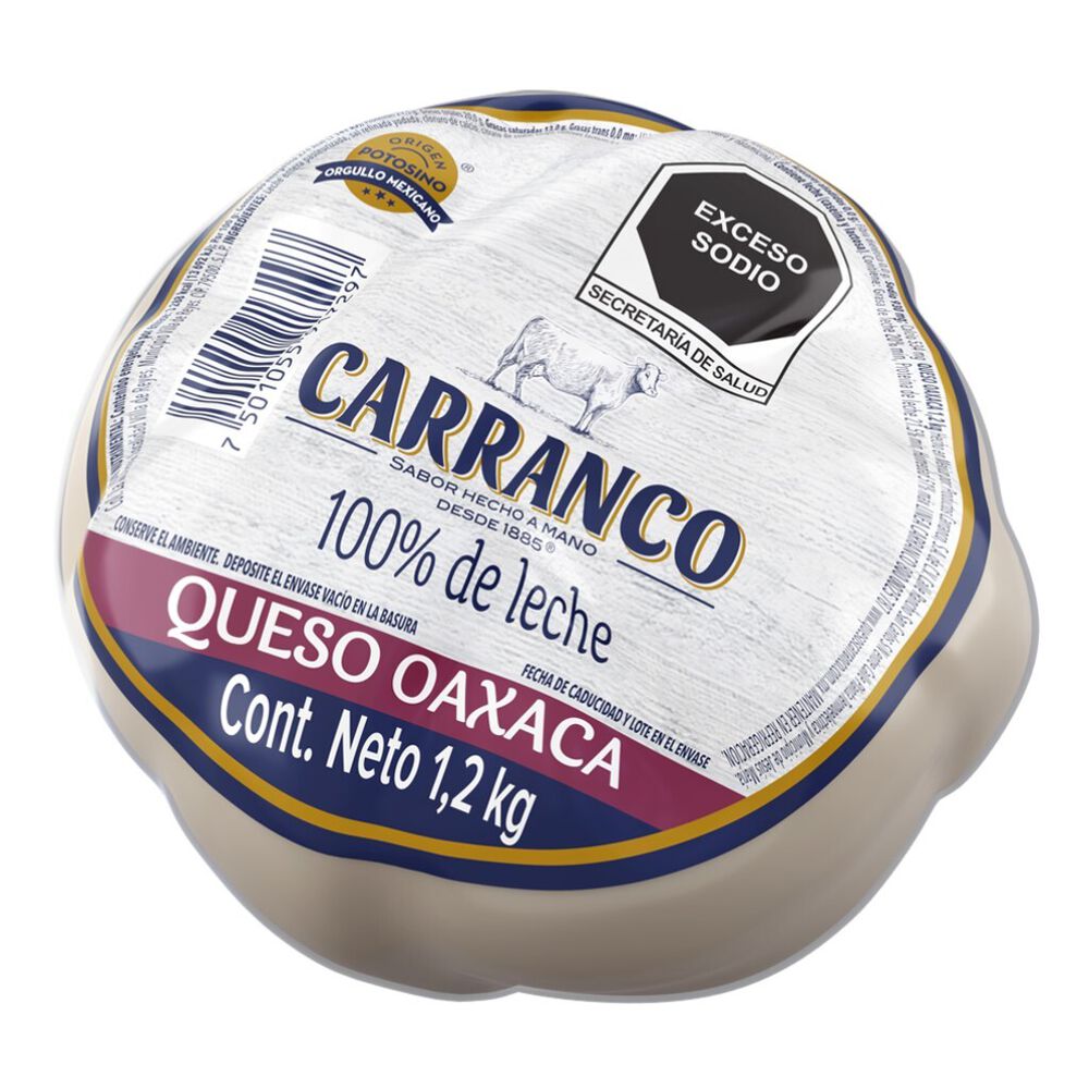 Queso Oaxaca Carranco 1.2 Kg image number 1