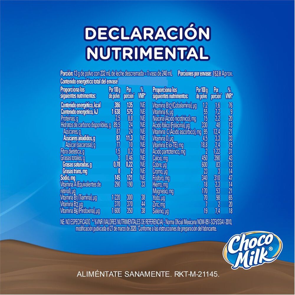 Chocolate en Polvo Choco Milk 2 Kg image number 3