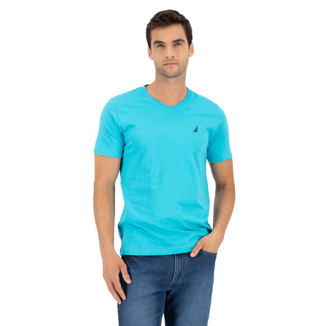 Playera M/C cuello V
