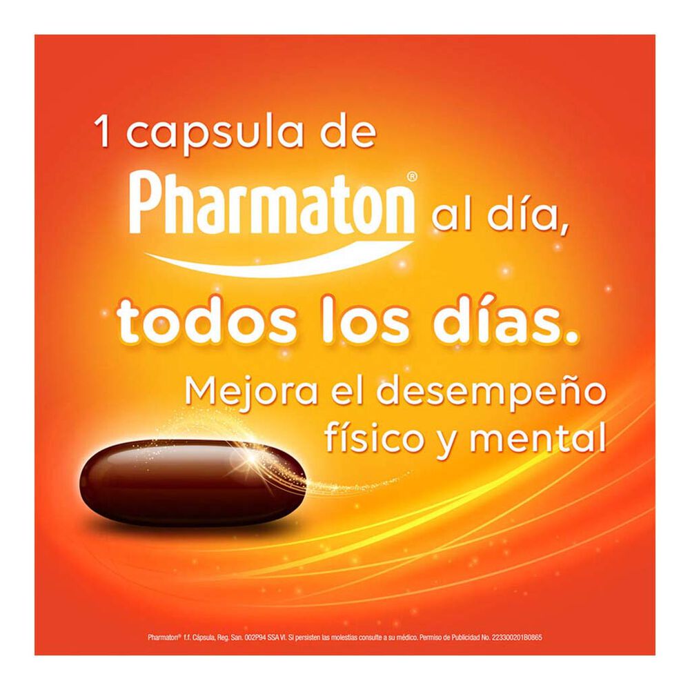 Pharmaton Multivitam&iacute;nico para Adultos 100 C&aacute;psulas. image number 3