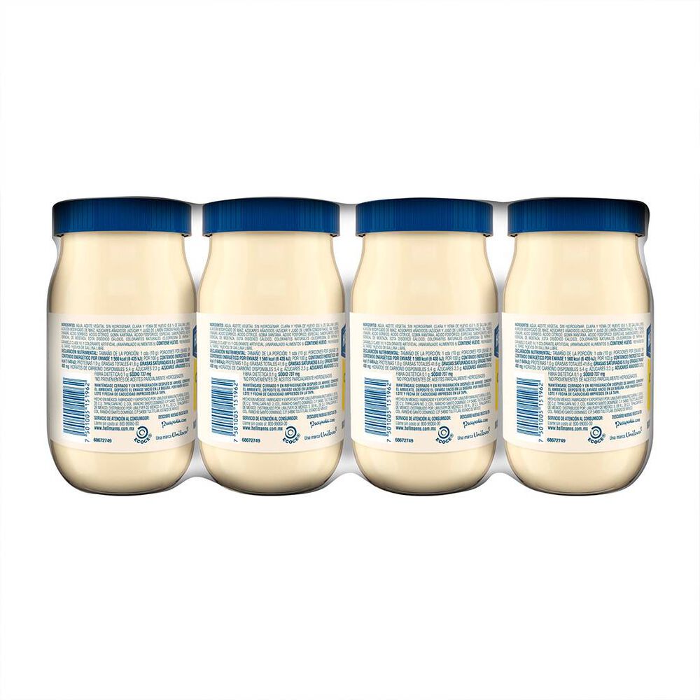 Mayonesa Real Hellmann's 4/390 g image number 3