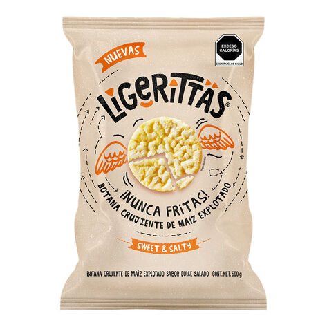 Botana Crujiente de Maiz Ligerittas 600 g