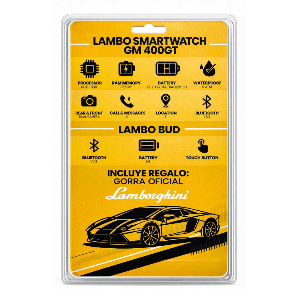 Combo  Aud&iacute;fonos + Smartwatch + Gorra Lamborghini image number 7