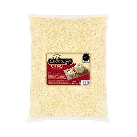QUESO OAXACA RALLADO CAMPO DE ORO 2 KG