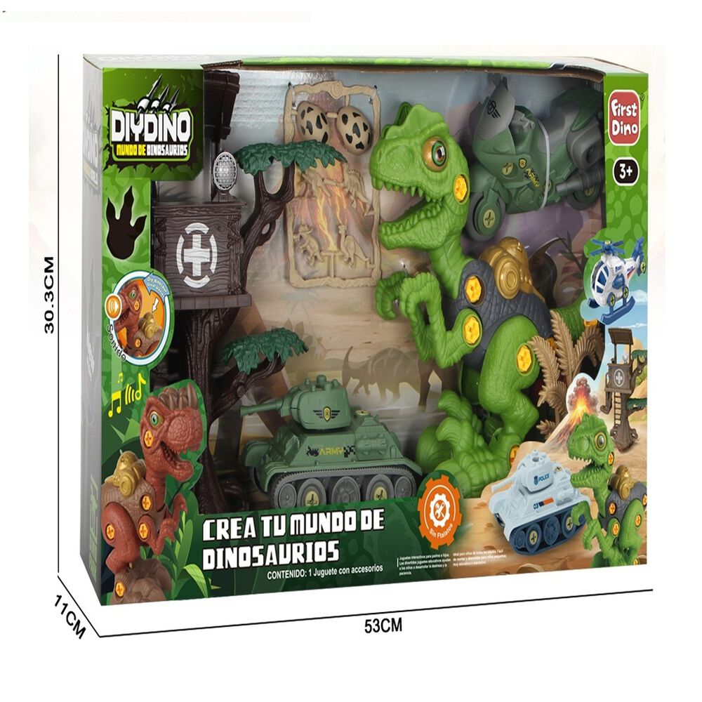 Set Escena Militar de Dinosaurios image number 2