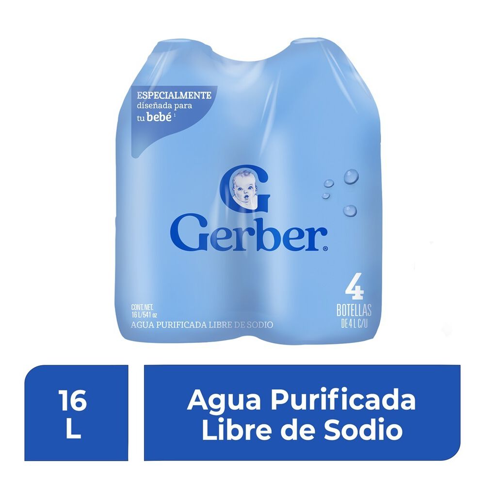 Agua Natural Gerber Botella 4L image number 6