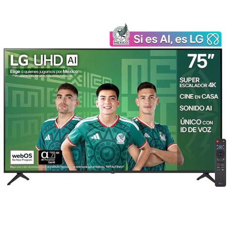 Pantalla 75" LG 4K UHD AI Smart TV 75UA8050PSA