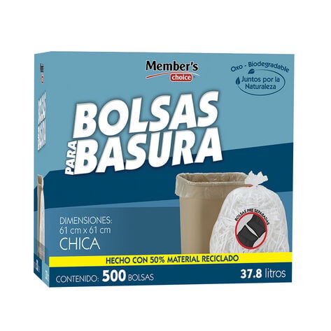 Bolsa para Basura 37.8 Litros Member's Choice  50 pzas