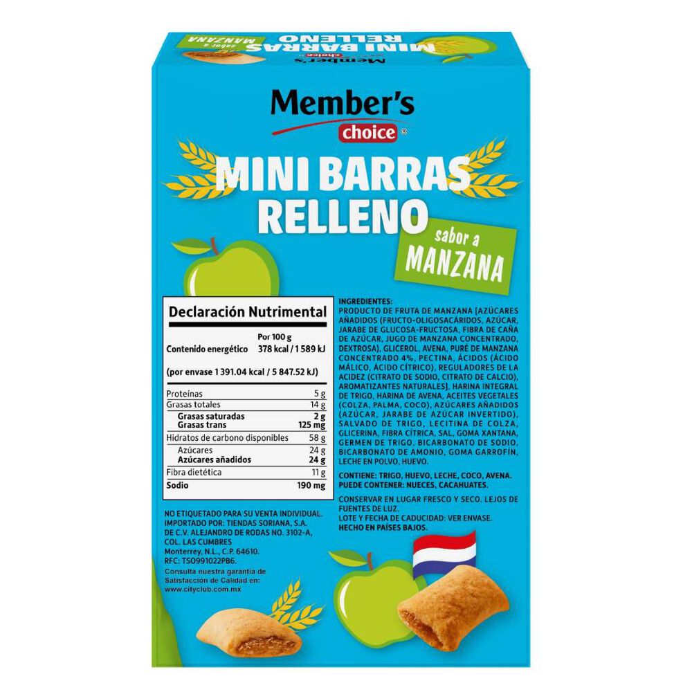 Mini Barras c/Relleno de Manzana M. CH. 10/36.8 g image number 1