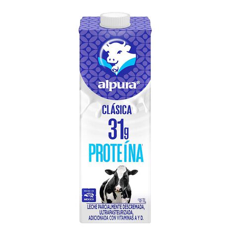 Leche UHT Cl&aacute;sica Entera Alpura 12/1 L
