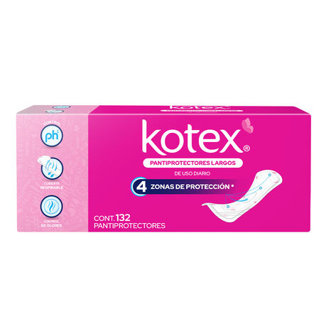 Pantiprotectores Largros Kotex 132 pzas