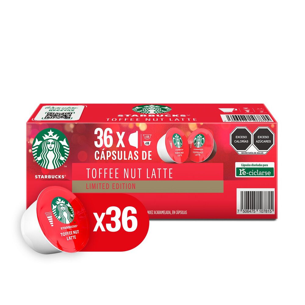 C&aacute;psulas Toffee Nut  Latte Starbucks 1/36 pzs image number 4