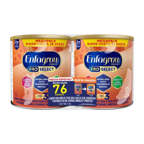 F&oacute;rmula Infantil Etapa 3 Enfagrow Pro Select 3 kg