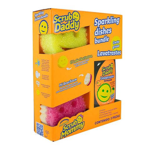 Kit Sparkling Dishes Bundle Scrub Daddy 3 Pzas