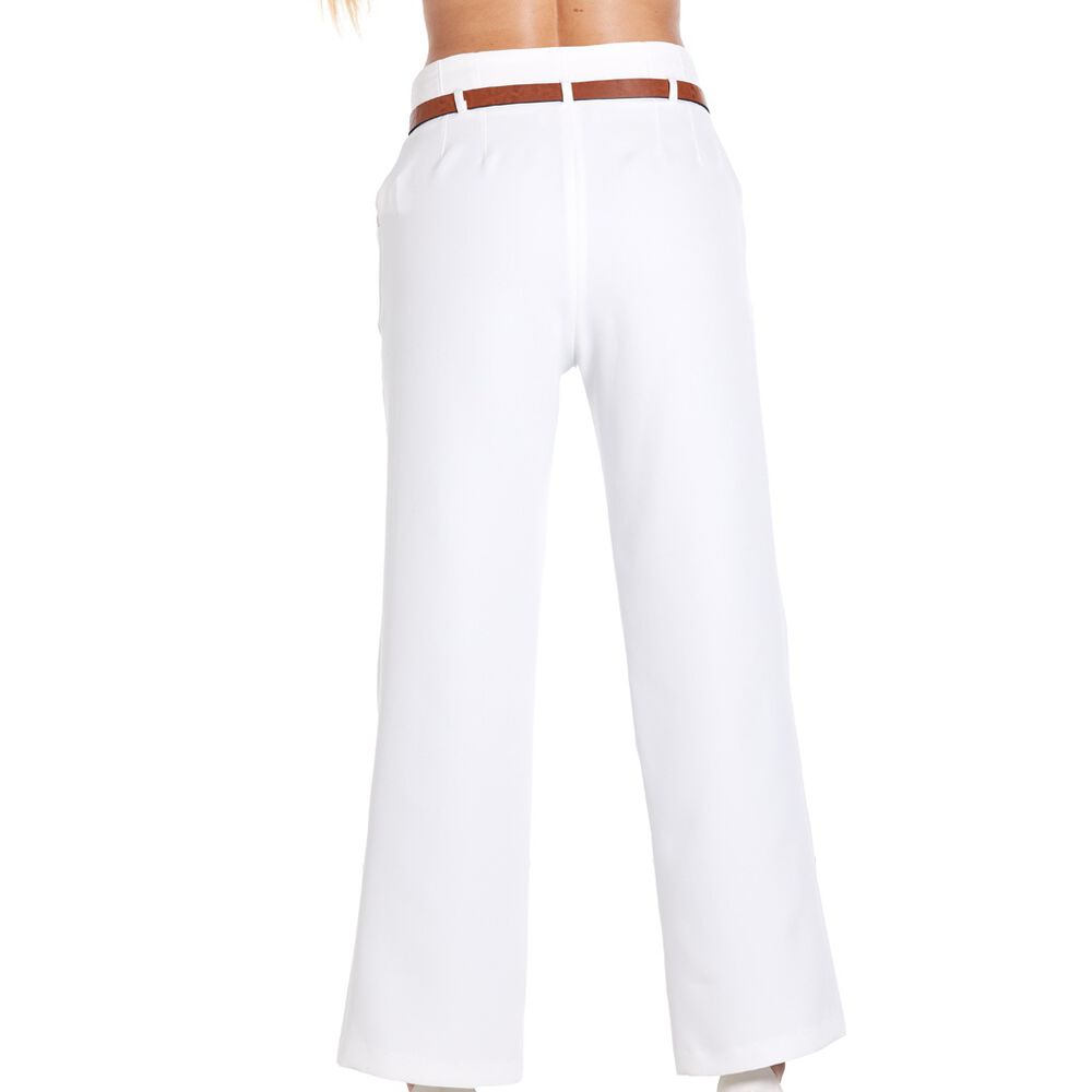 Pantal&oacute;n con Cinturon Blanco talla CH Ann Miller image number 1